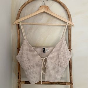 H&M tiefront crop top